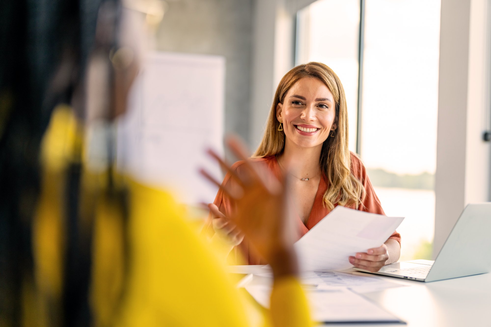 Office manager stock image