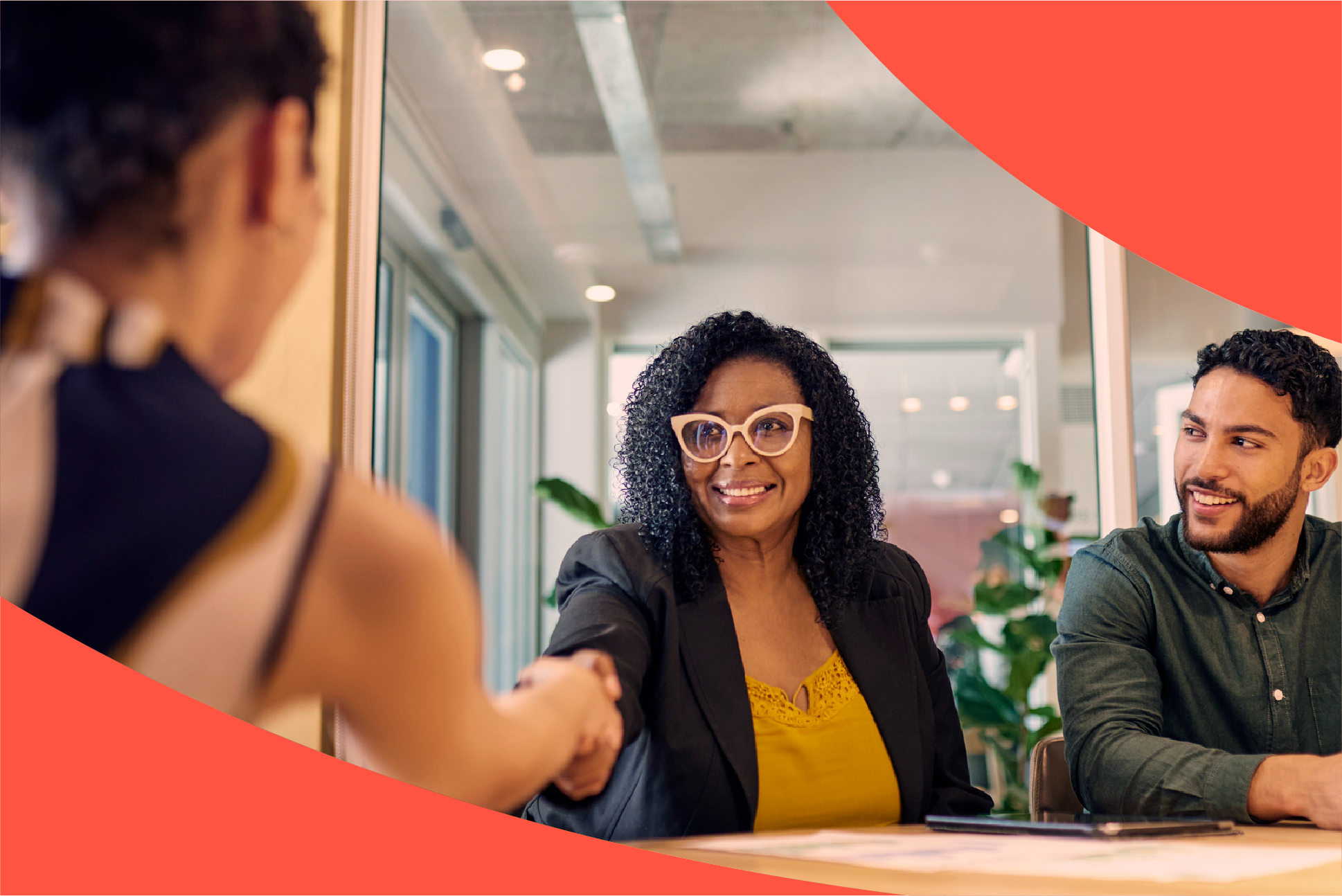 Office environment stock image - Coral